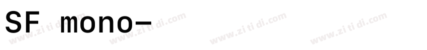 SF mono字体转换